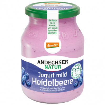 Joghurt Heidelbeere im Glas (500g)